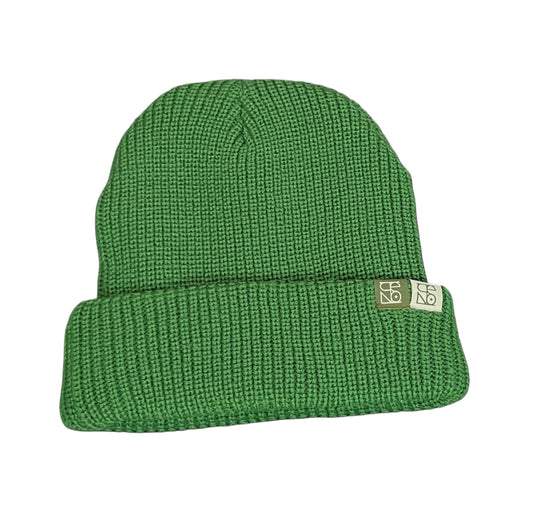 Green satin lined beanie